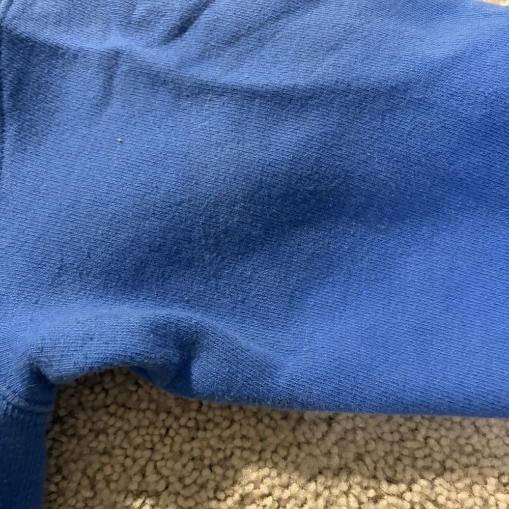 Champion Reverse Weave Pullover Hoodie Adult Size Medium Blue Sweatshirt - Picture 4 of 8